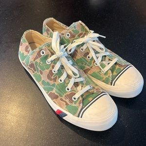 PRO-Ked camo low top canvas shoes.